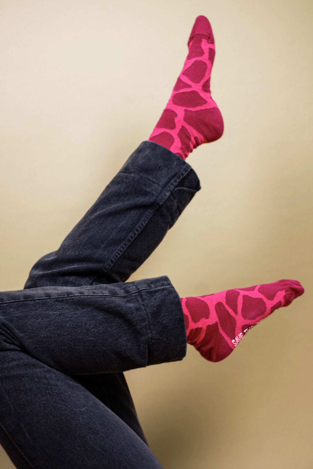 Chaussettes coton biologique - Girafe