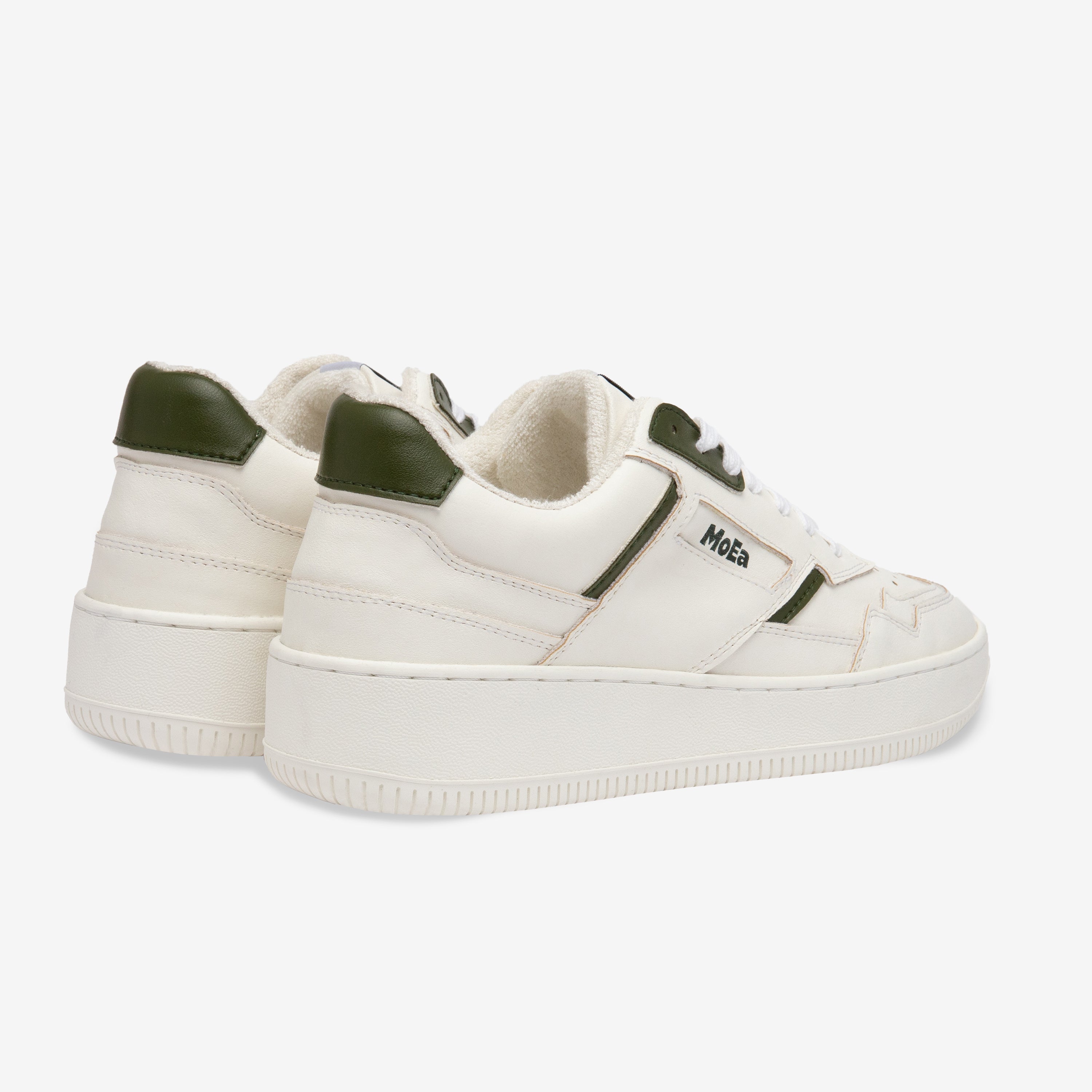 Baskets blanches cuir de cactus - Gen1