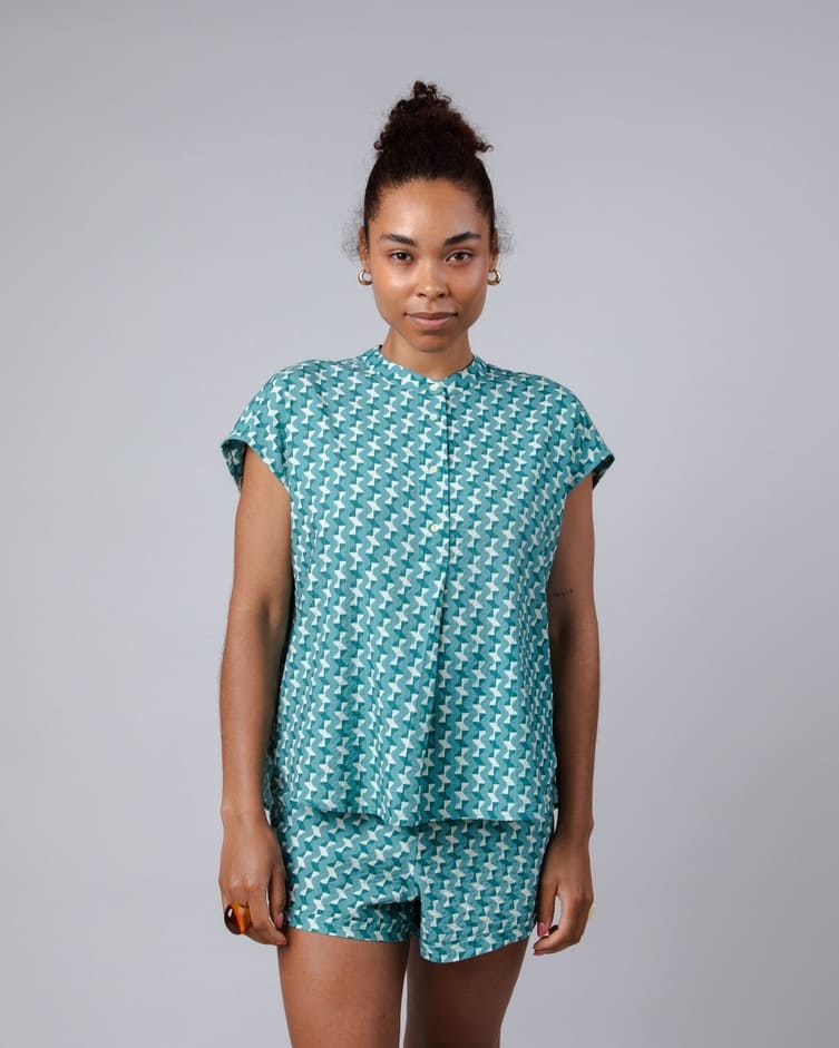 Chemise coton biologique et viscose - Tiles Mao