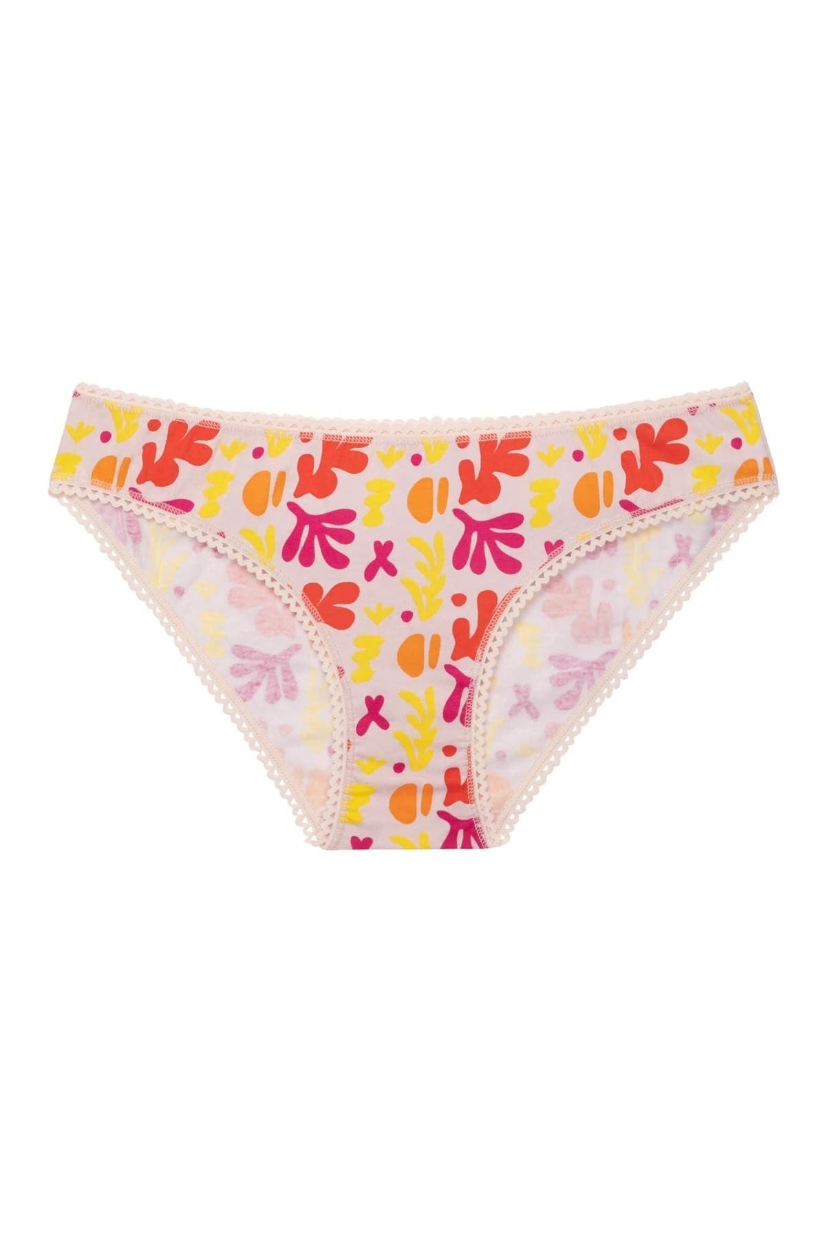 Culotte coton biologique - Pink Leaves