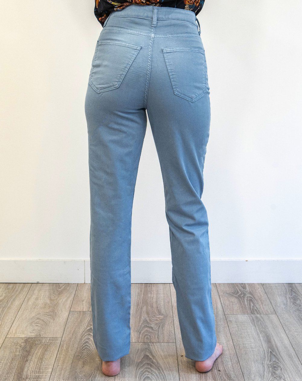 Pantalon bleu clair en lin - Olaz