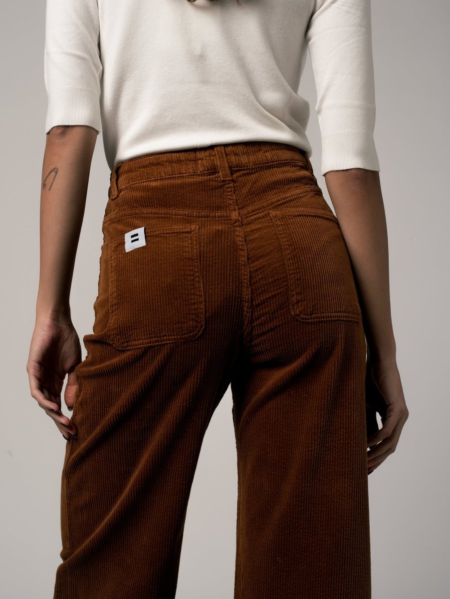 Pantalon caramel coton biologique - Jane