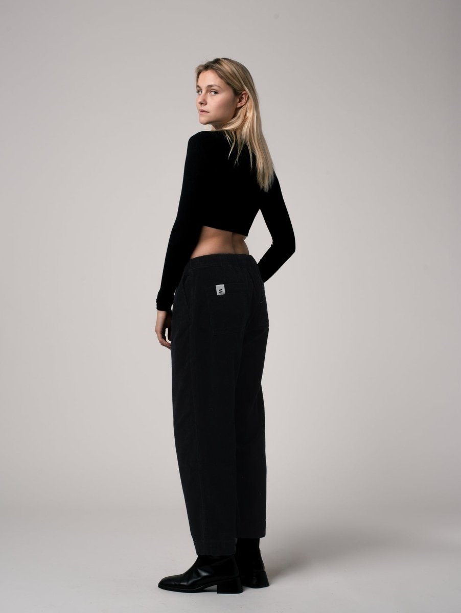 Pantalon coton biologique - Lazy - Noir