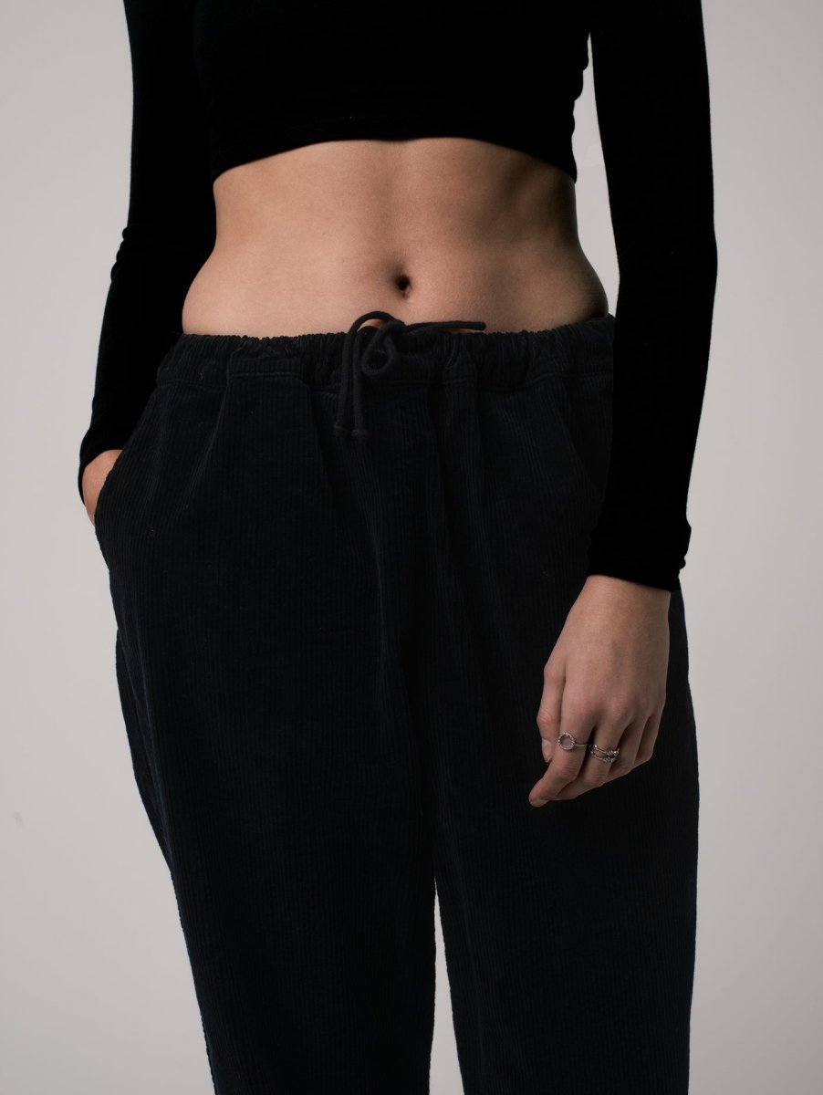 Pantalon coton biologique - Lazy - Noir