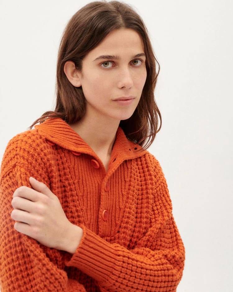 Pull orange en coton bio - Sole trash