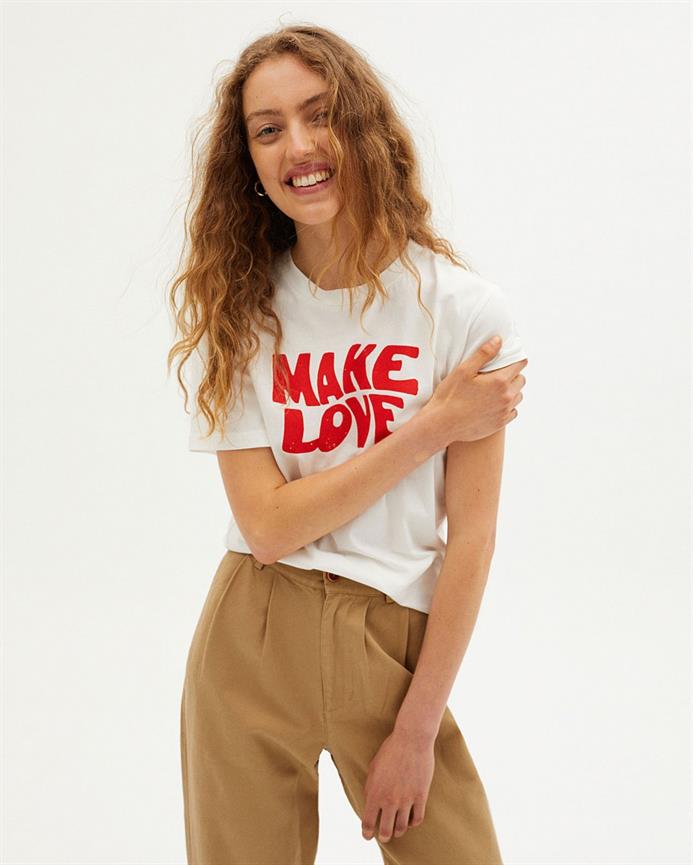 T-shirt coton biologique - Make Love