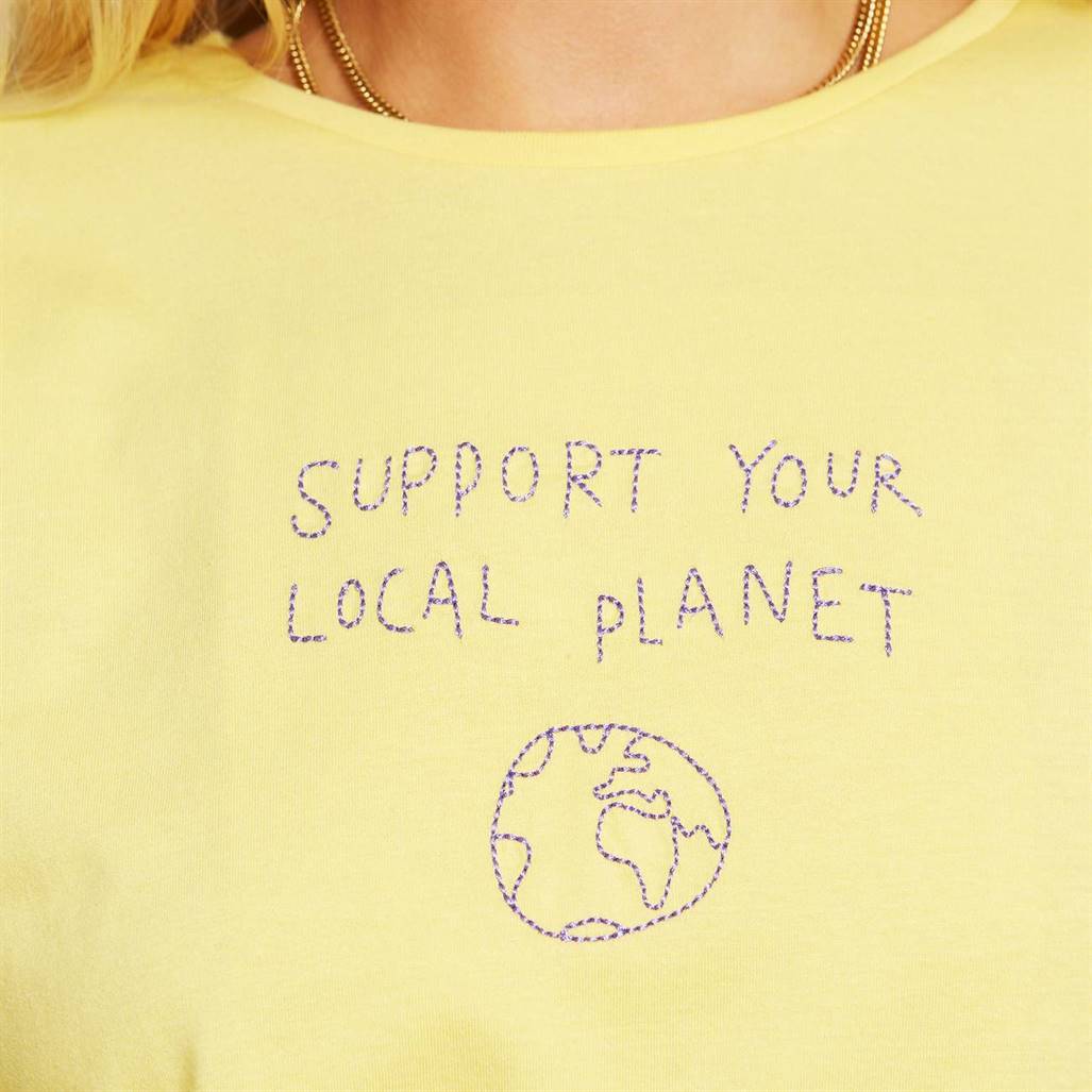 T-shirt Local Planet en coton bio - Visby