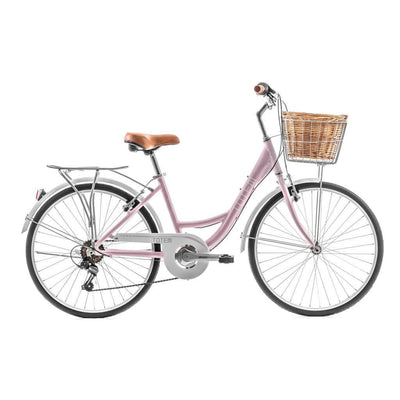 Pink women's bicycle
