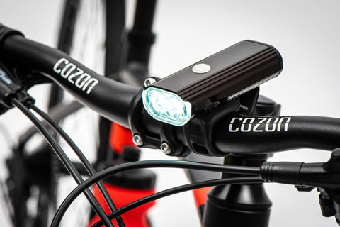 Double front lighting for bicycles