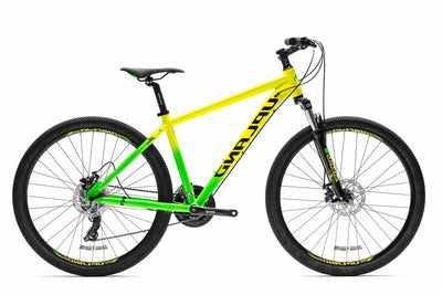دراجة هوائية صفراء وخضراء