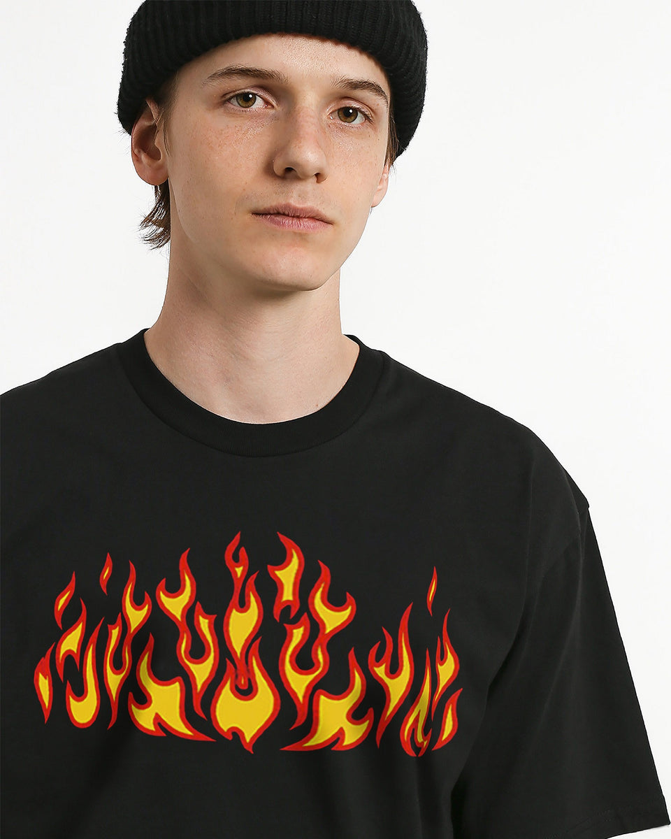 CAMISETA FLAME NEGRA – ZIZI - EMBAJADORES