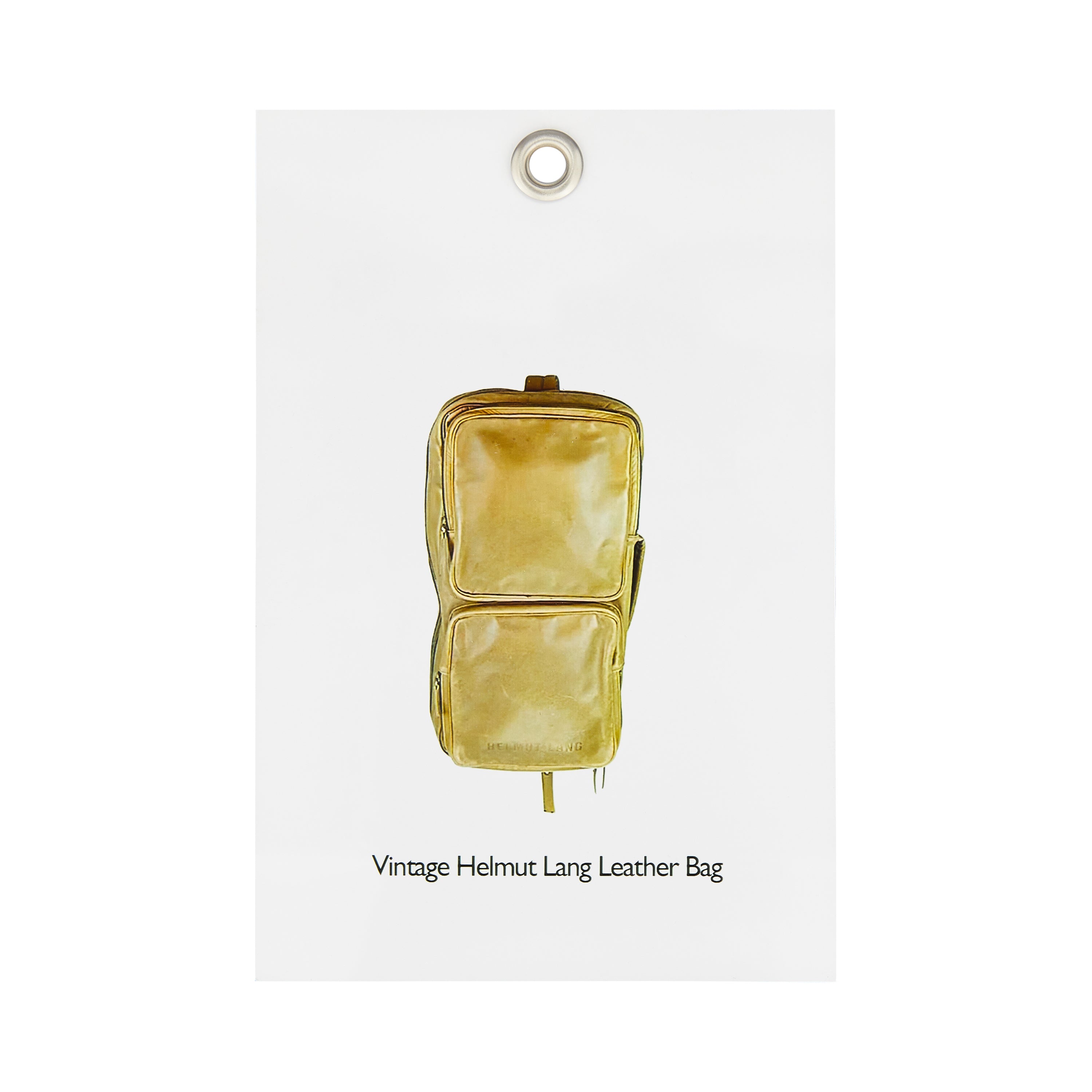 David Casavant Archive - Men’s Vintage Helmut Lang Leather Bag - (Tan)