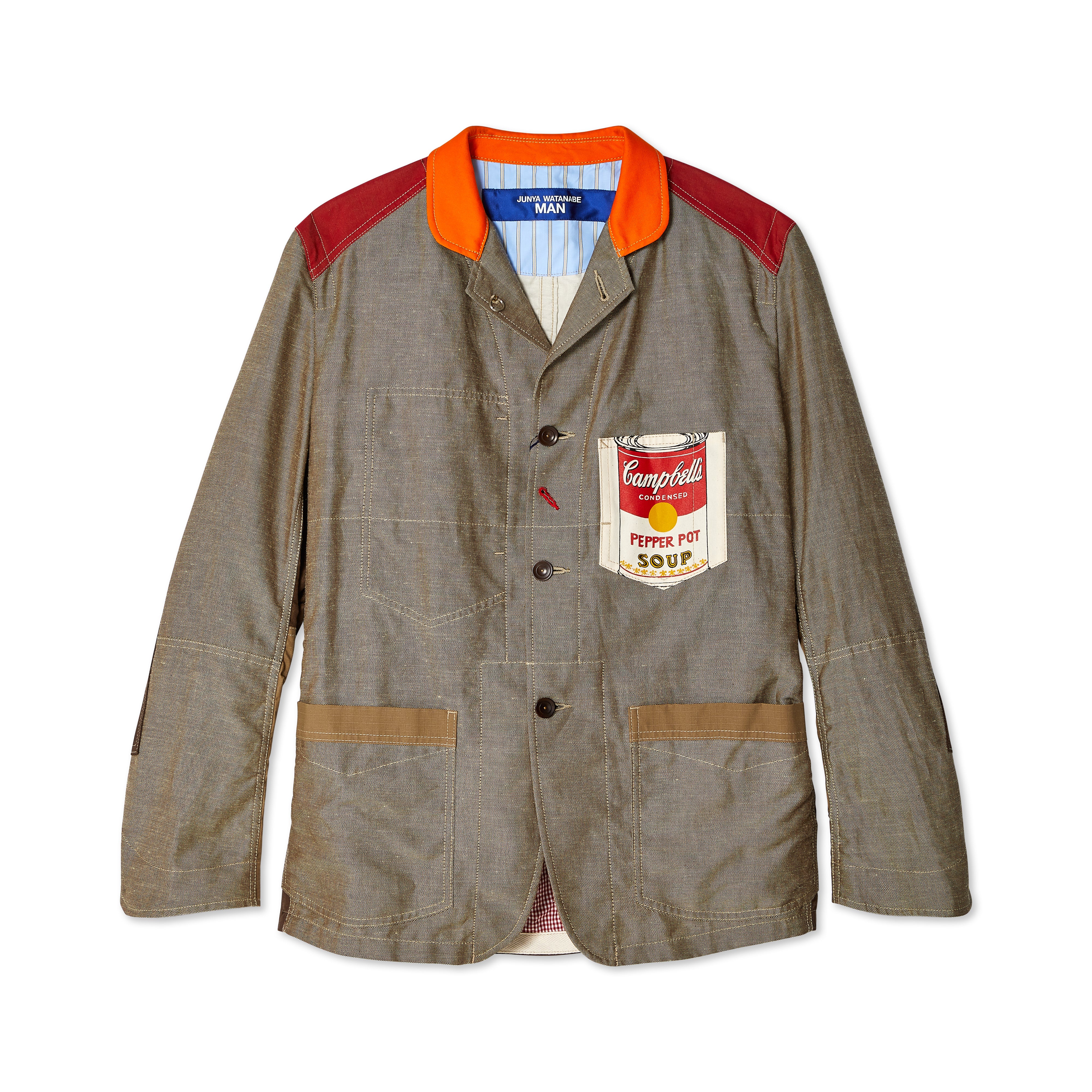 Junya Watanabe MAN - Andy Warhol Men’s Jacket - (Beige/Brown)