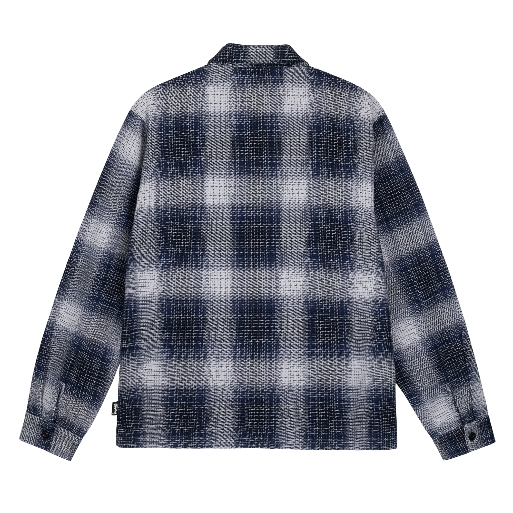 stussy jack shadow plaid zip shirt - www.fourthquadrant.in