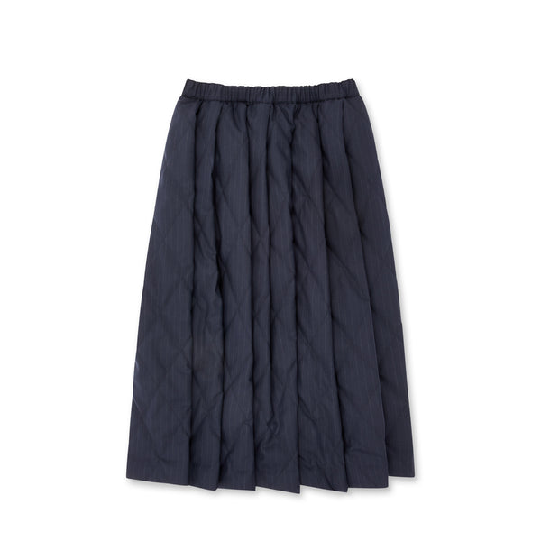 BLACK Comme des Garçons - Quilted Stripe Skirt - (Navy)