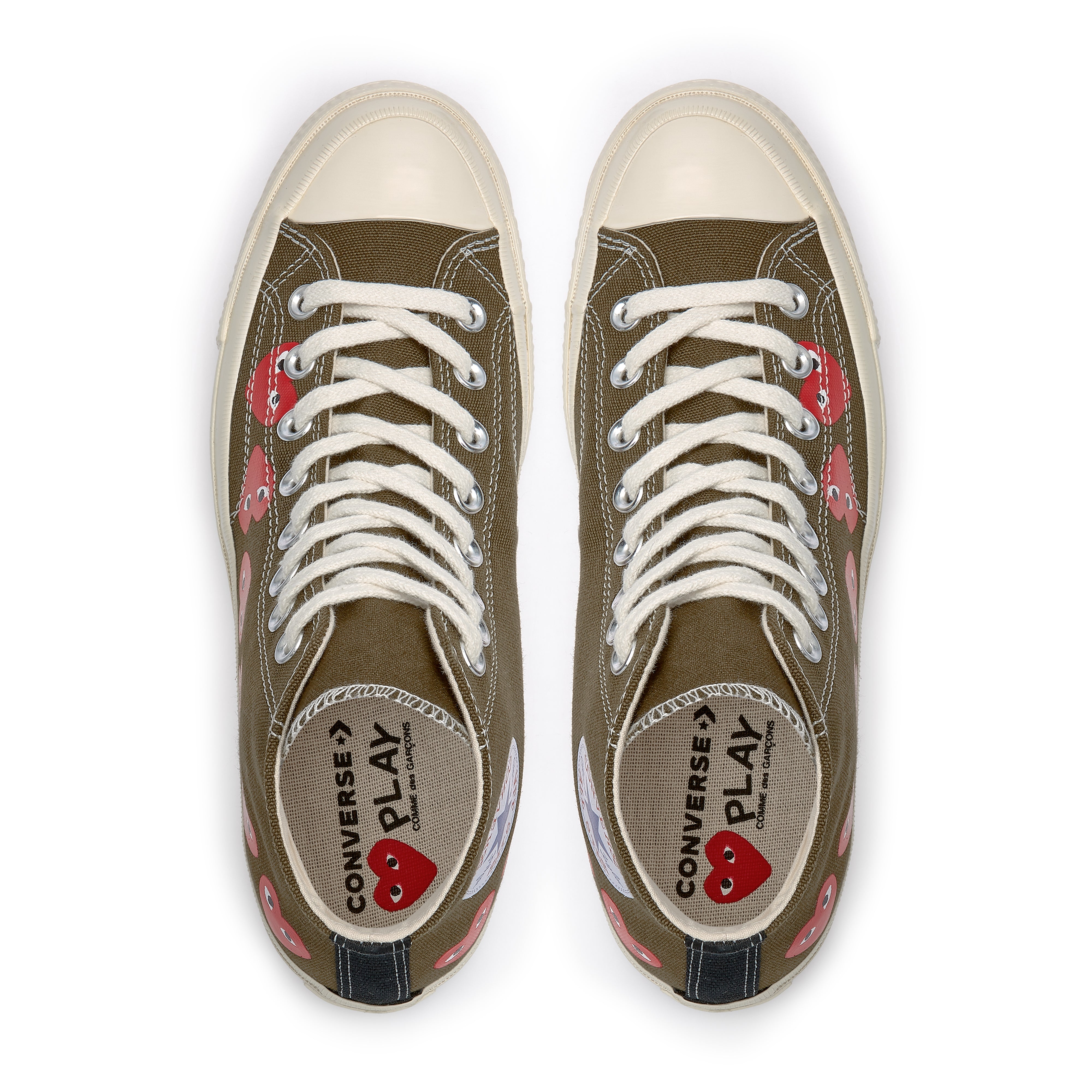 play converse multi heart chuck taylor low top