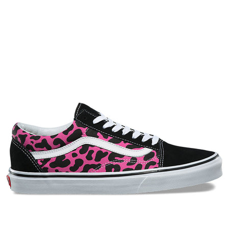 vans pink black