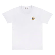 꼼데가르송 플레이 반팔 티셔츠 Play Comme des Garcons Gold Heart T-Shirt (White)