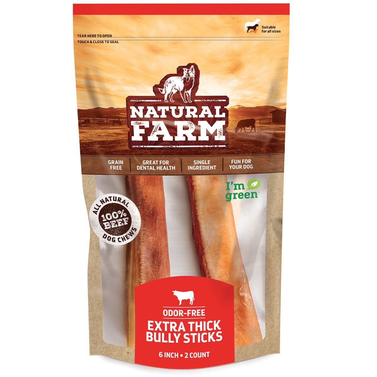 Extra Thick Bully Sticks - 6 Inch