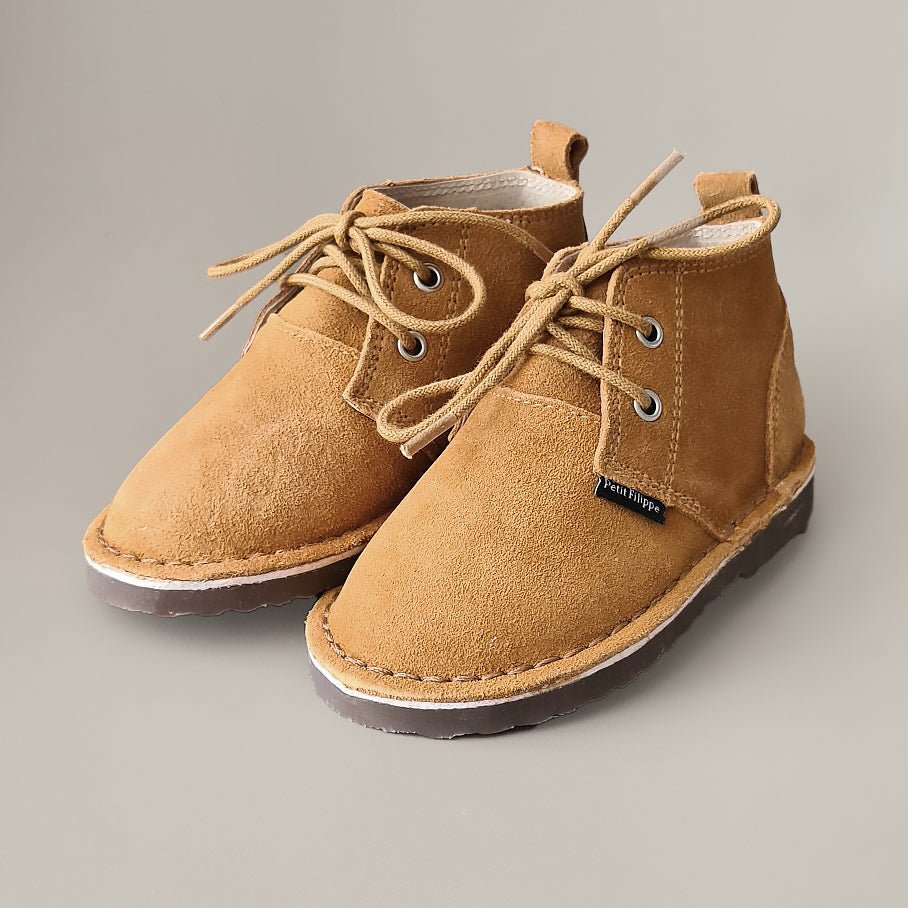 Toddlers - Desert Boots - Ochre | Petit Filippe