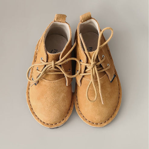 Toddlers - Desert Boots - Ochre | Petit Filippe