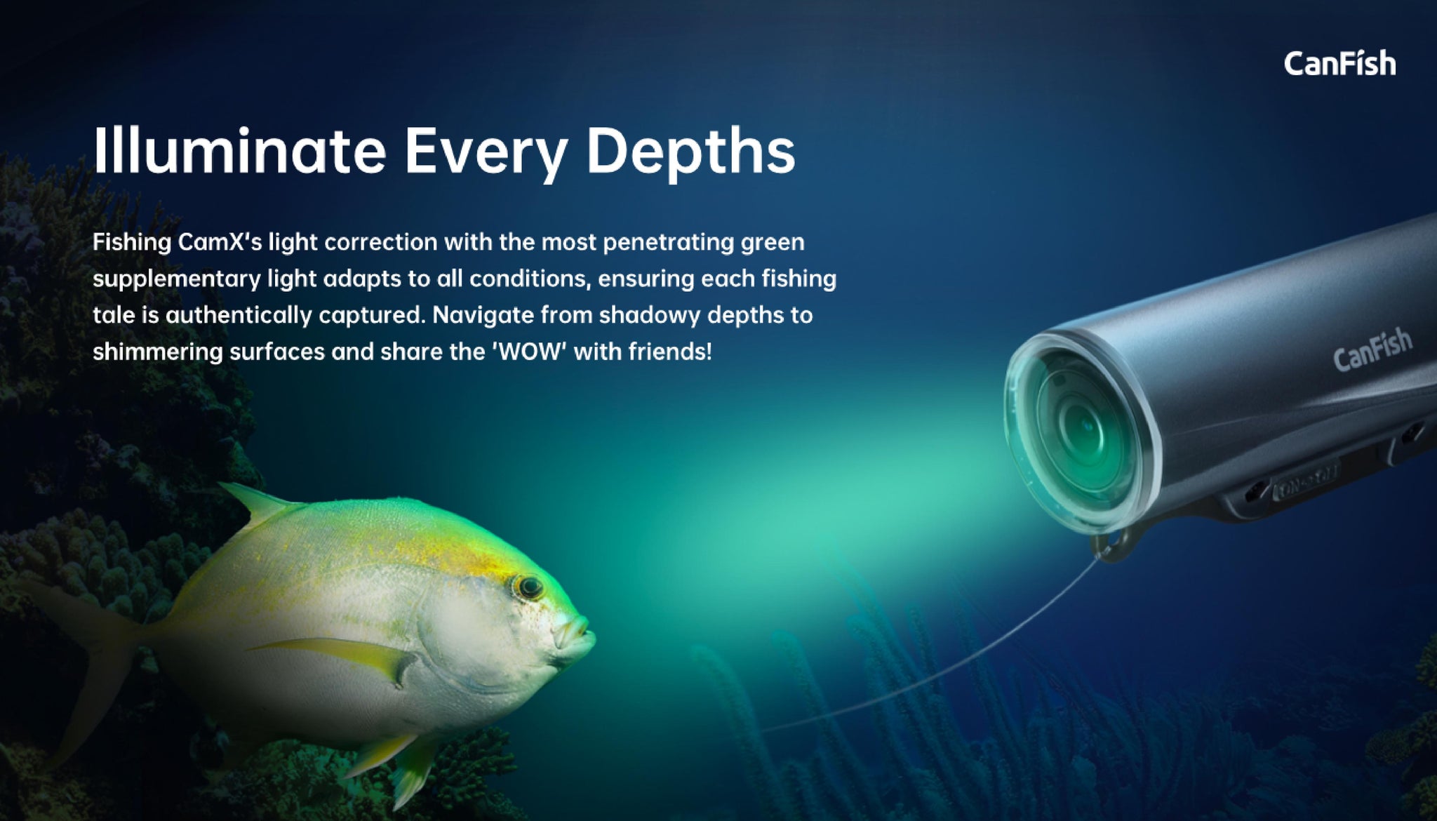 CHASING CanFish Fishing CamX Lure Action Camera, Underwater Camera, Fishing Camera
