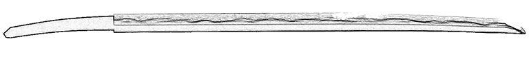 Japanese sword curvature type: Muzori
