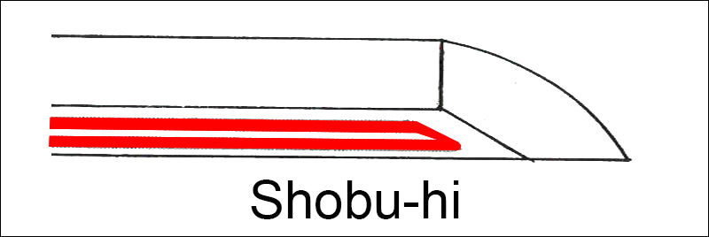 Japanese sword Hi groove style: Shobu-hi