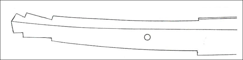  Japanese sword Katana Nakago tang type: Gohei Nakago