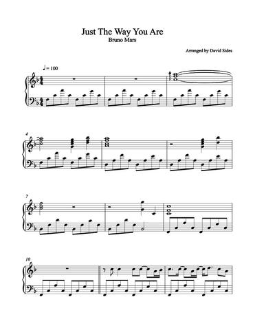 bruno mars synthesia songs