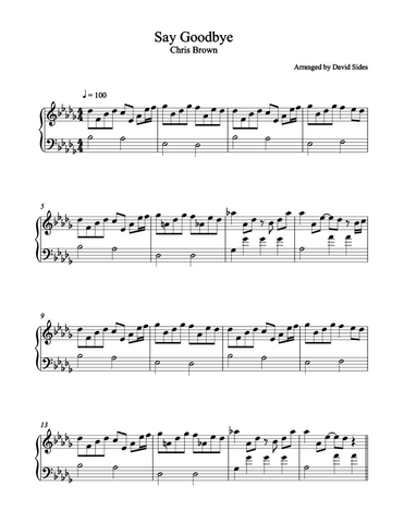 drake find your love sheet music free