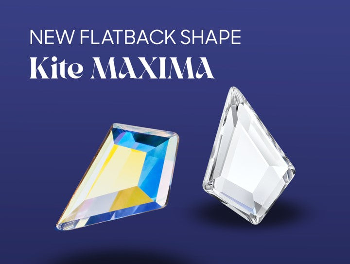 Preciosa Maxima Flatback Rhinestones Black Diamond ( Shimmer ) AB