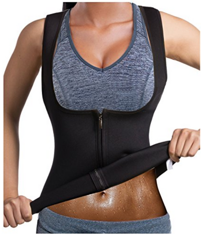 URSEXYLY Sauna Suit for Women Sweat Vest Waist Trainer 3 in 1