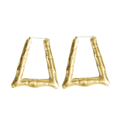 Bamboo earrings store triangle