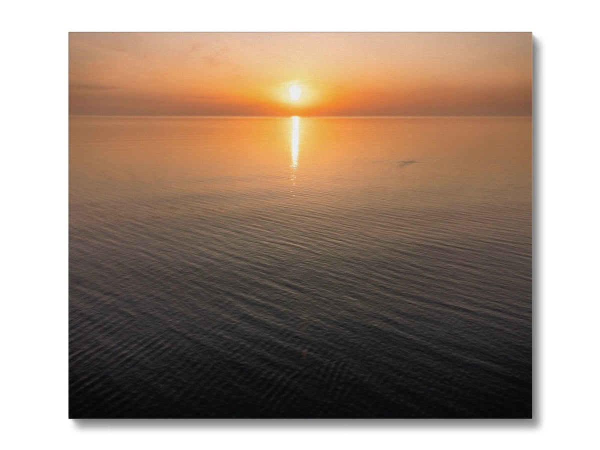 perranporth calm sunset canvas