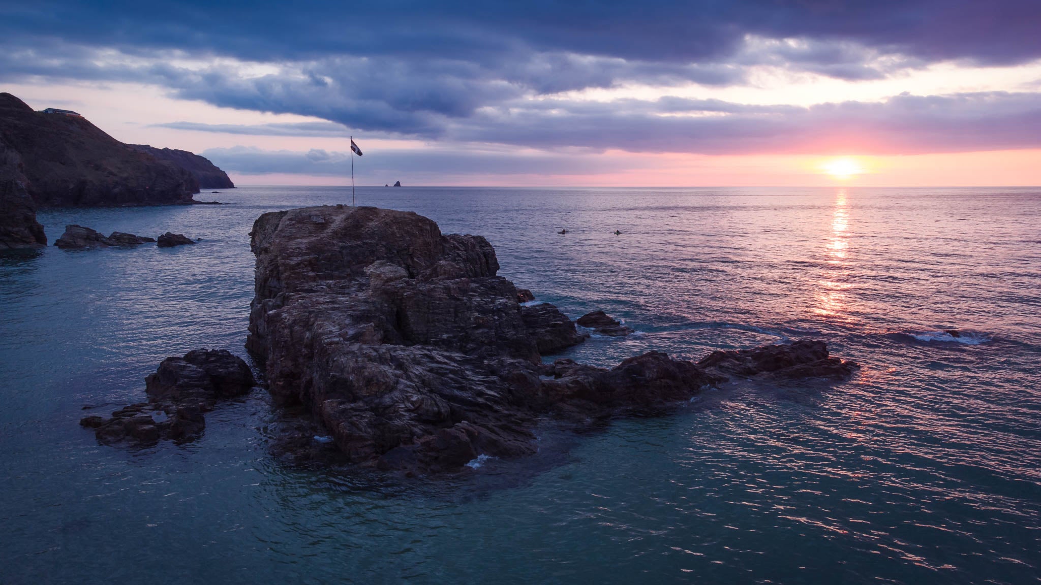 chapel rock sunset