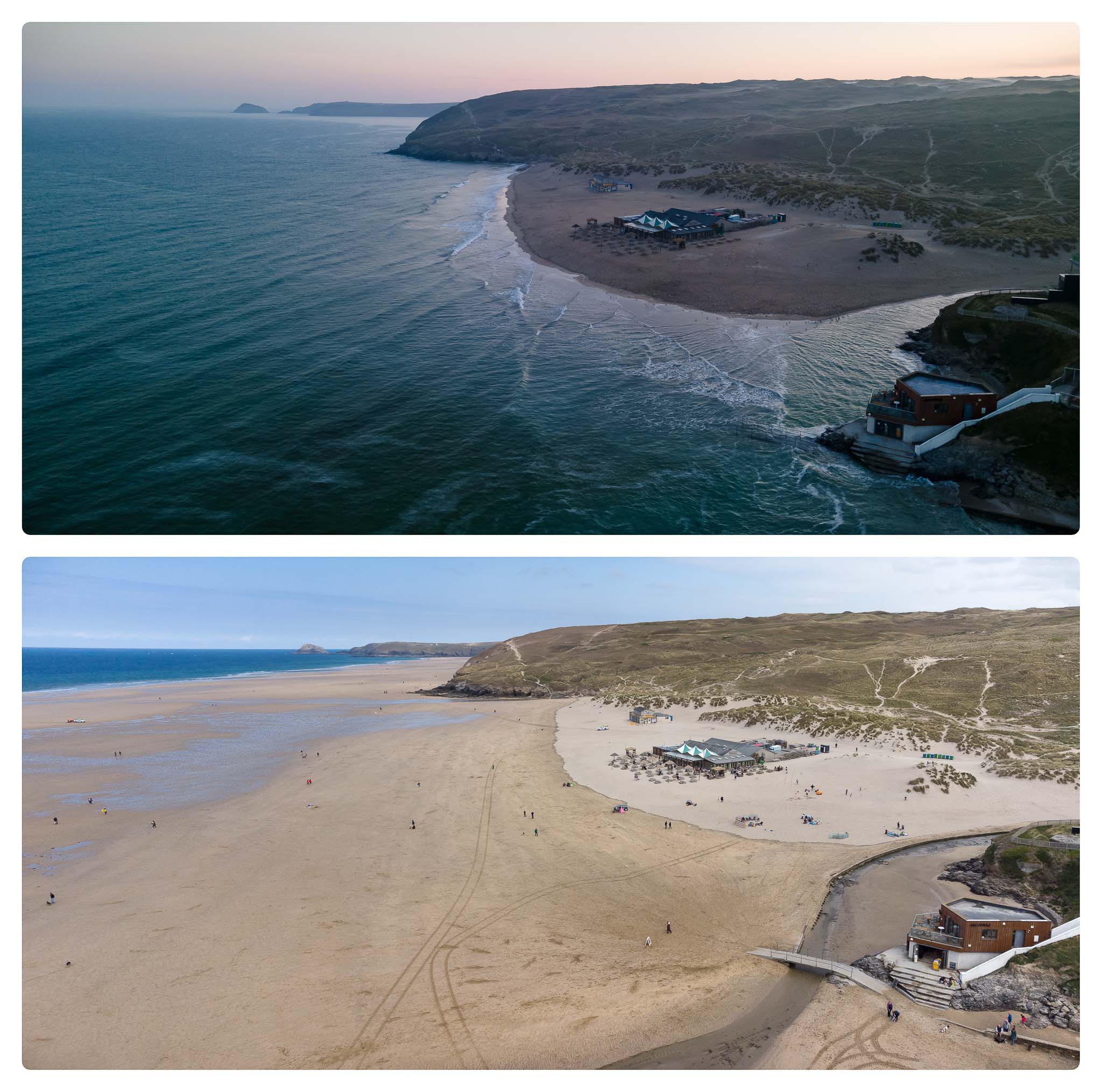 high and low spring tides perranporth