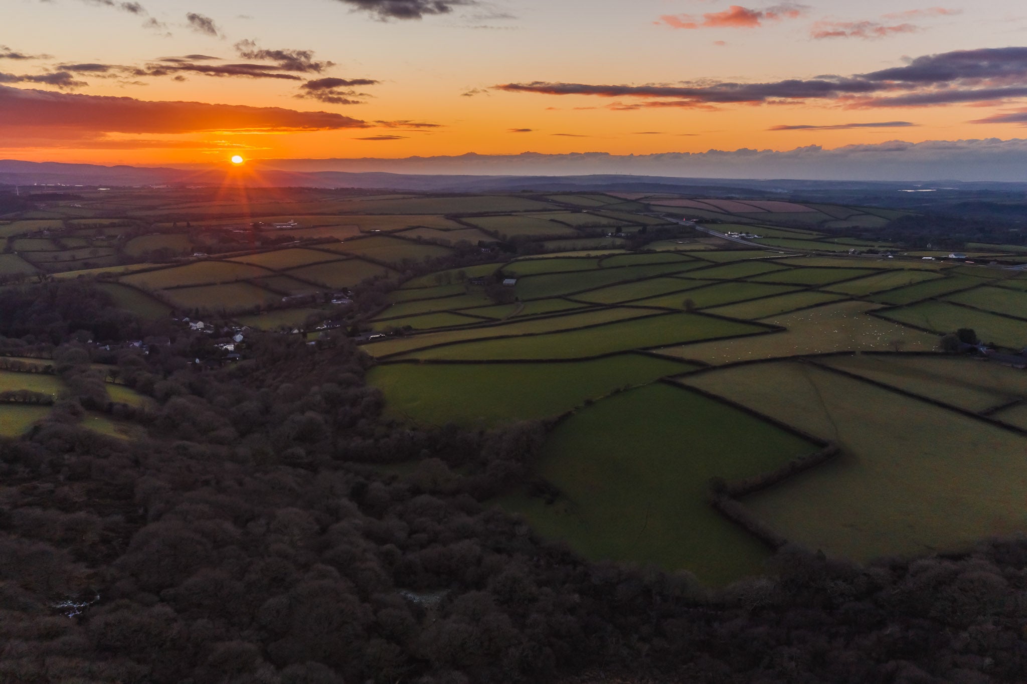 millpool bodmin sunset