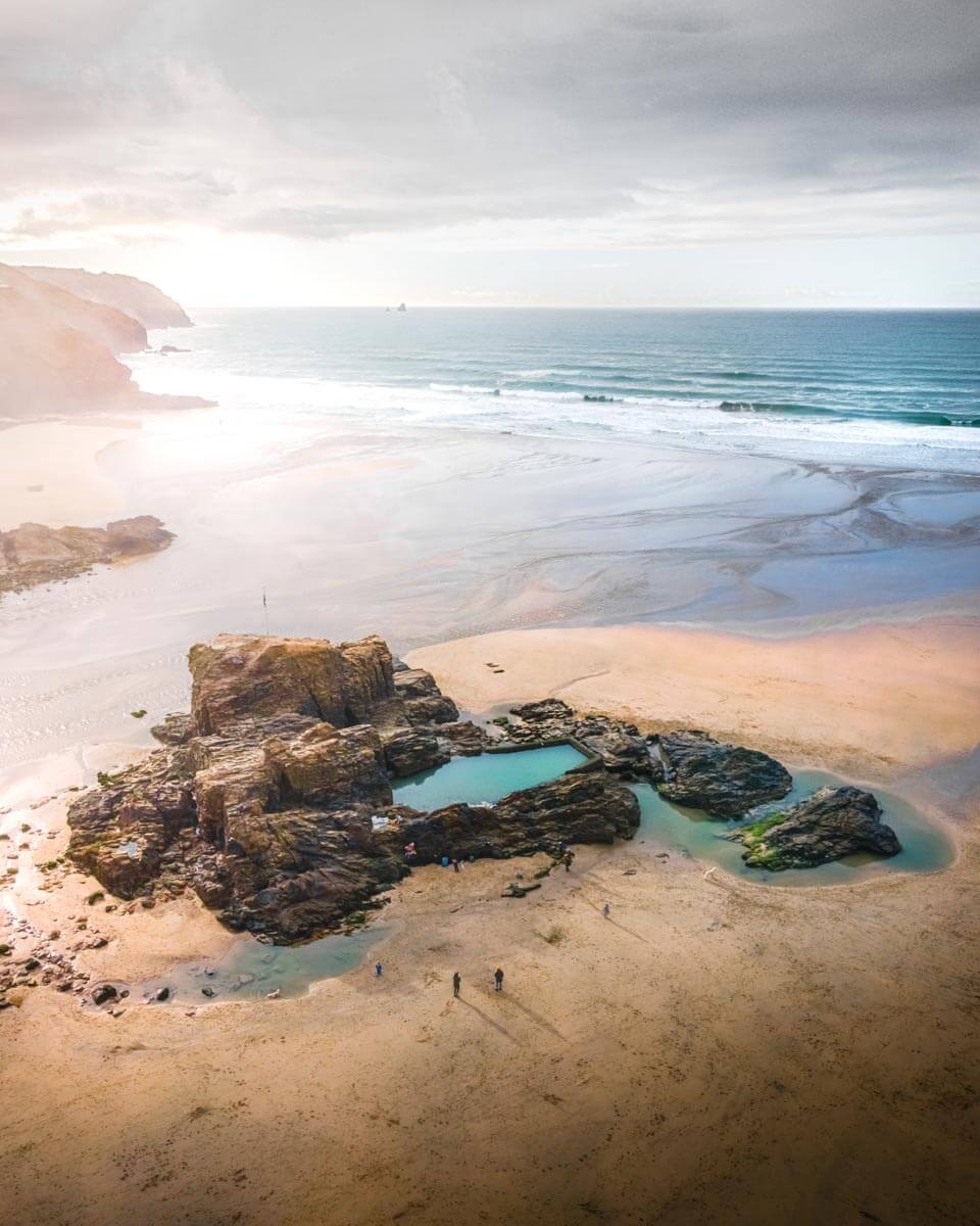 chapel rock swimming pool perranporth