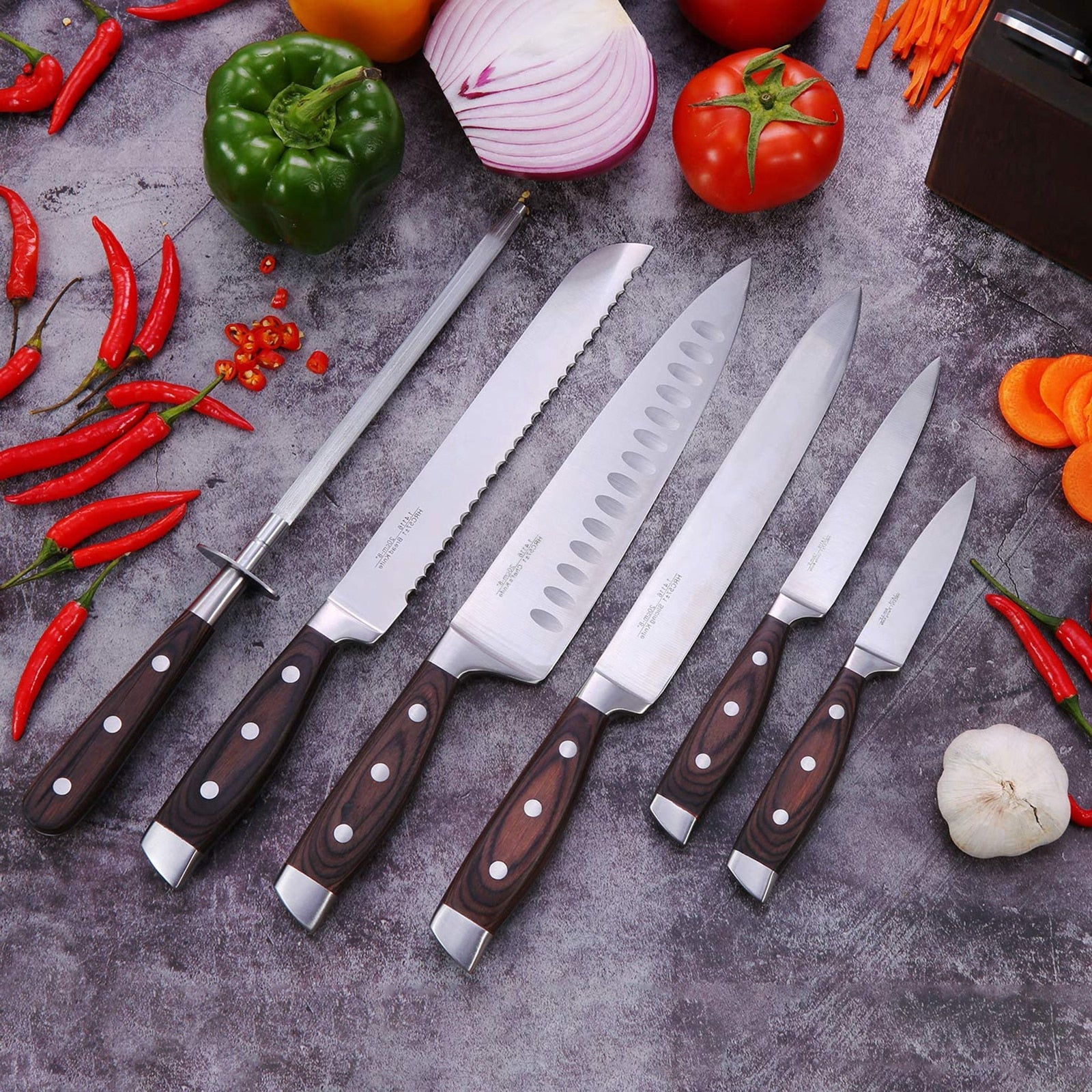 Image of 8-Piece Knife Set | With Stainless Steel Blades