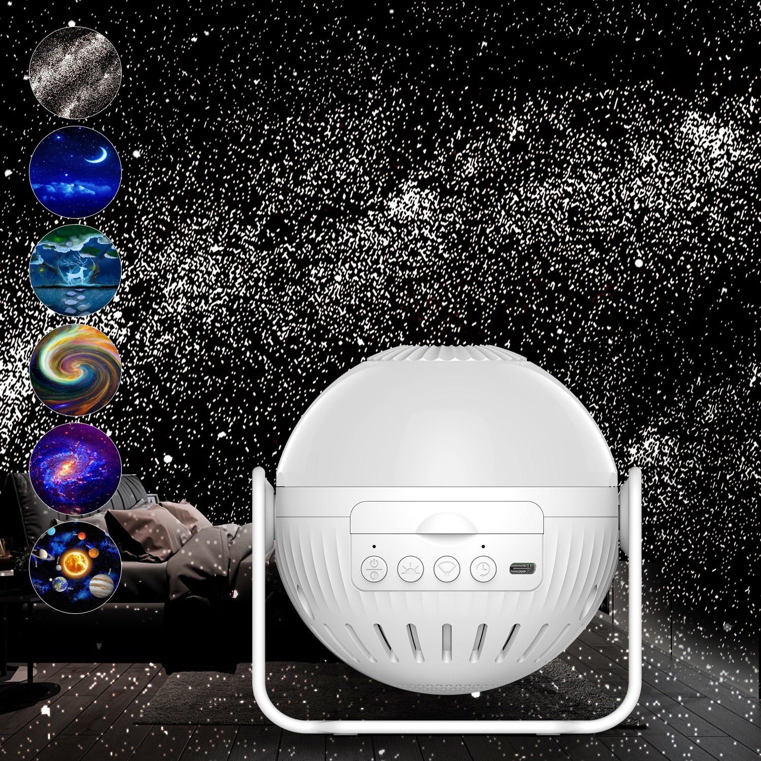 Image of Planetarium Galaxy Projector | 6 In 1 LED Lamp