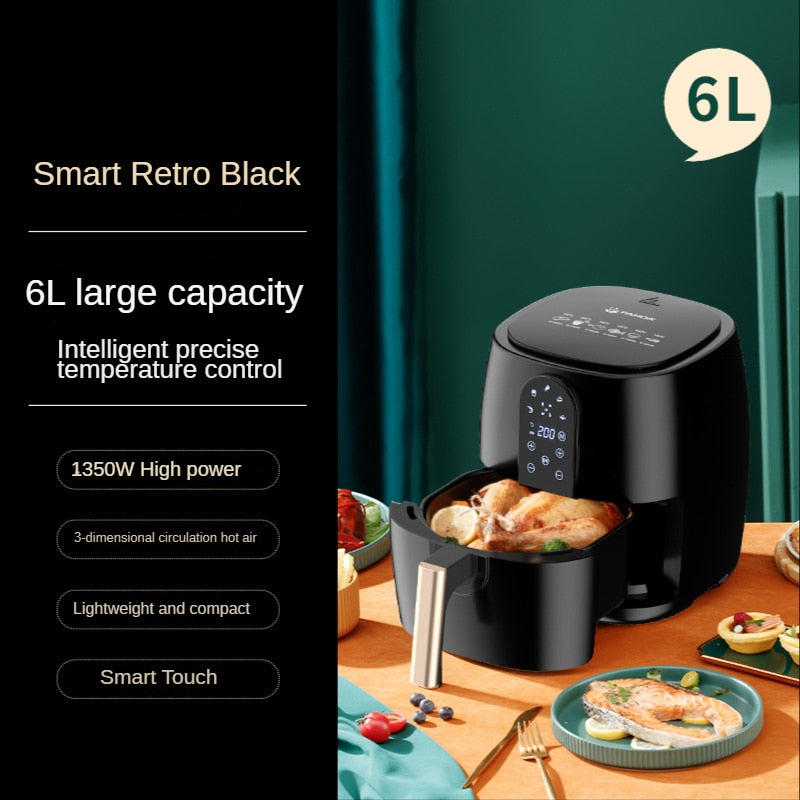 Image of Air Fryer | Black | 6L Multi-Purpose Machine