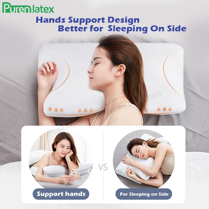 Image of Pillow For Neck Pain | Memory Foam Pillow With Central Groove Design