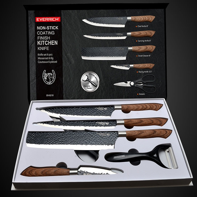 Image of 6-Piece High-Performance Knife Set | Precision Forged Blades