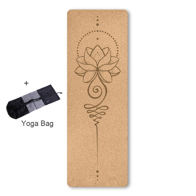 Image of Natural Cork Yoga Mat | Non-Slip Design