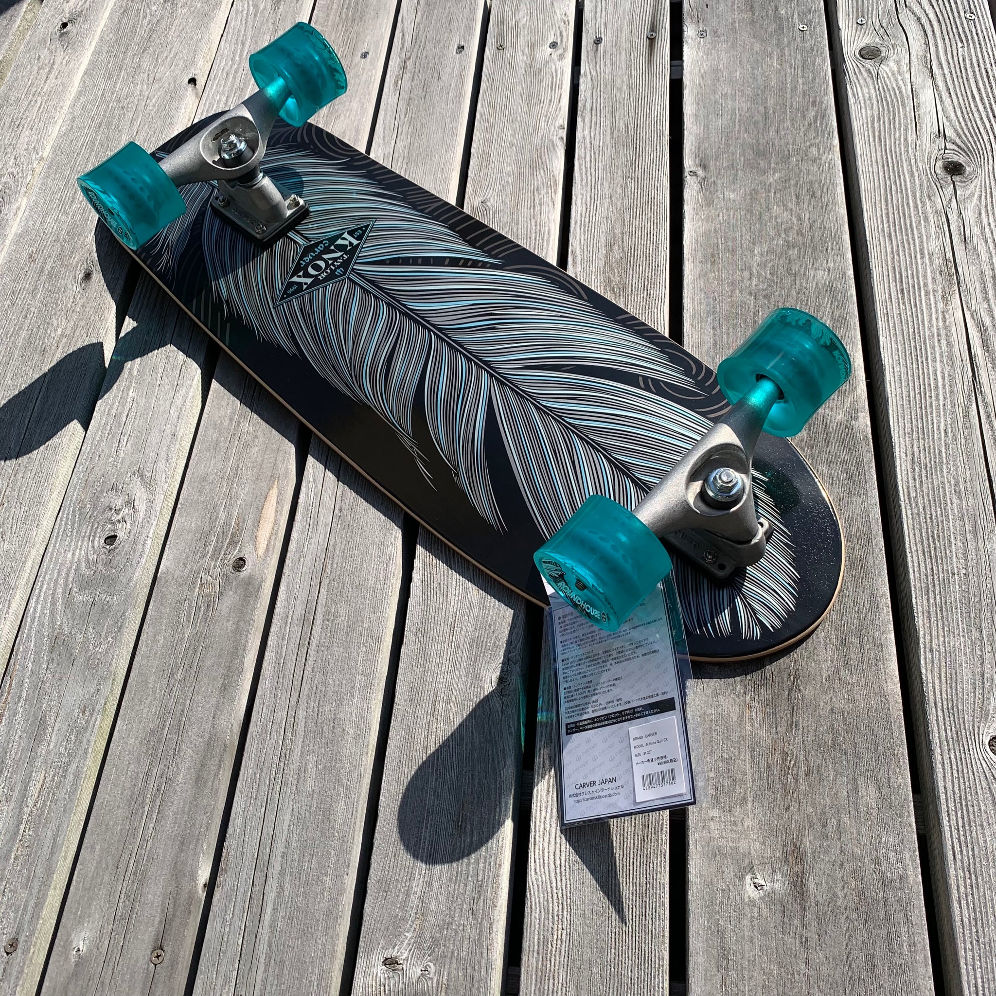 えるコーチ カーバー CARVER 31.25 CX4 KNOX QUILL SURFSKATE COMPLETE