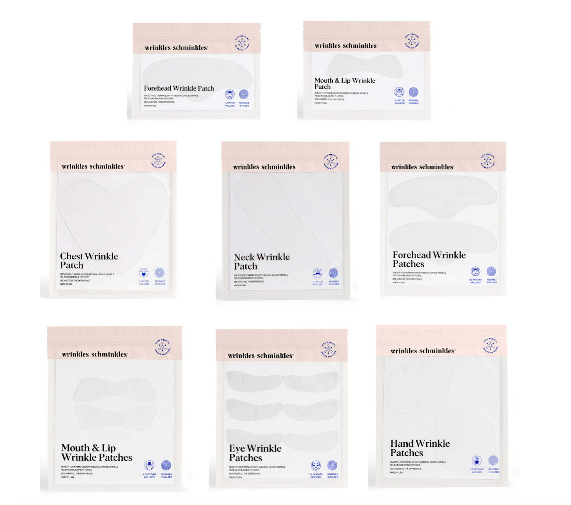 Silicone Wrinkle Pads for Face & Body
