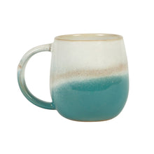 Load image into Gallery viewer, Turquoise Ombre Dip Glazed Mug
