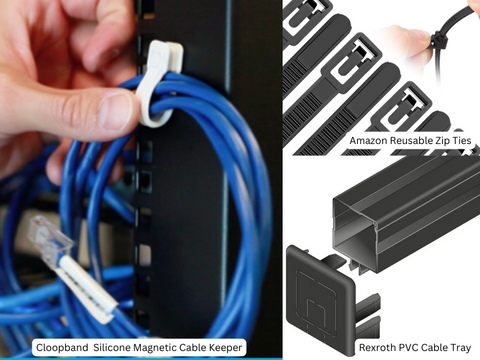 Some reusable smart cable management solutions