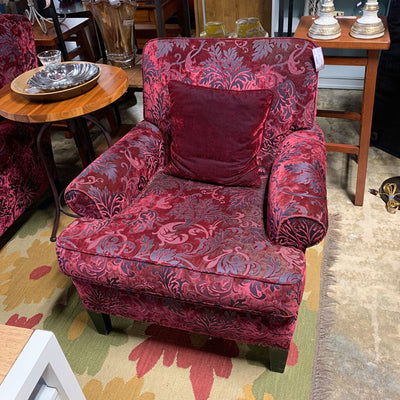 PAISLEY VELVET CHAIR WITH PILLOW